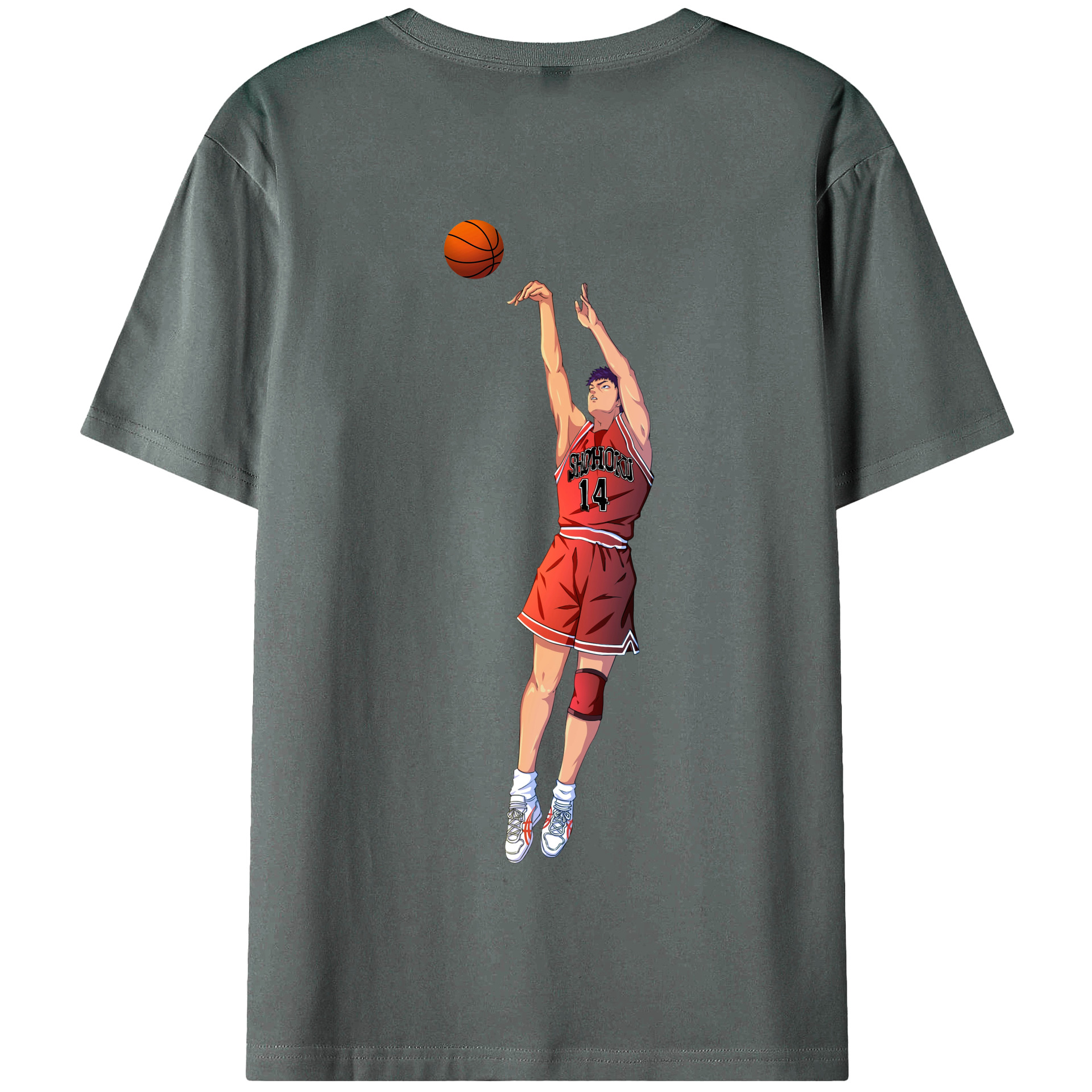 SLAM DUNK／スラムダンク 綿100％半袖Tシャツ（背面プリント）